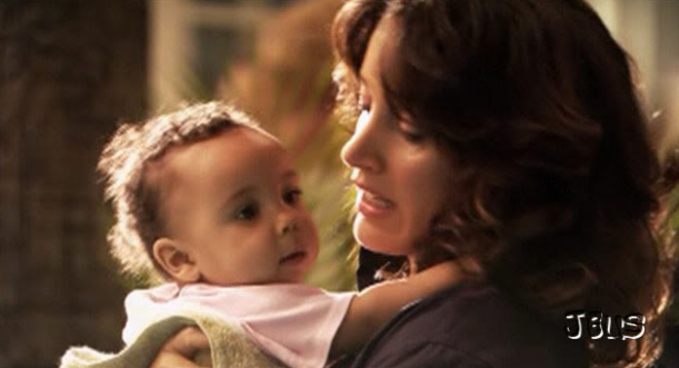 Baby Angelica in Bette's arms